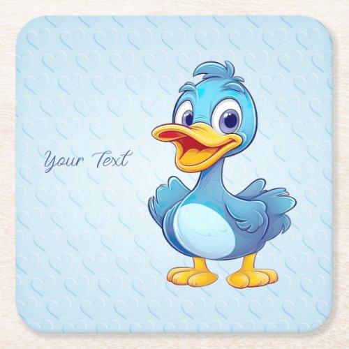 Blue Duck Paper Coaster