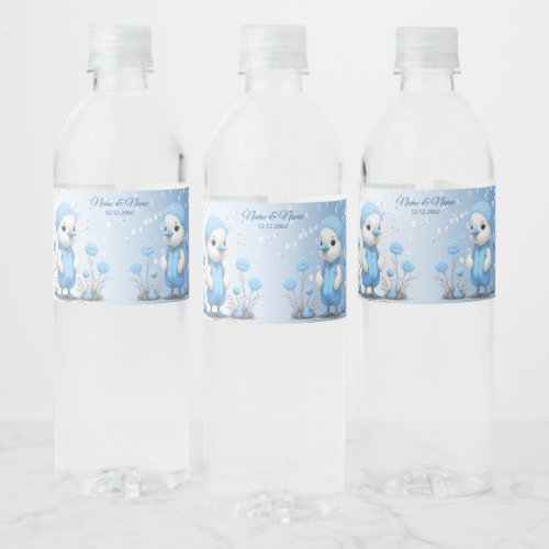 Blue Duck Water Bottle Label