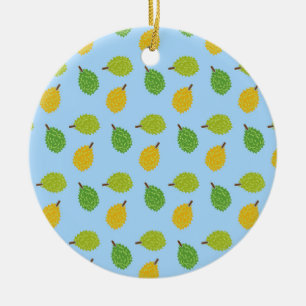 blue durians ceramic ornament