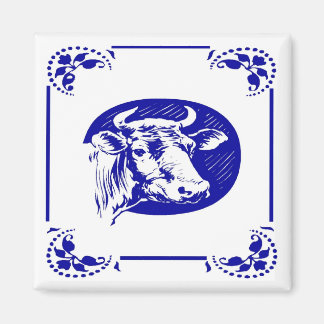Blue Dutch Cow Magnet
