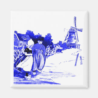 Blue Dutch Kids Magnet