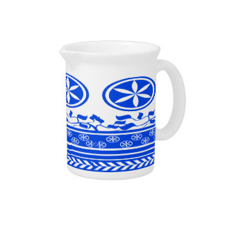 Blue Dutch Snow Flowers Ivy Holland Delft Pitcher