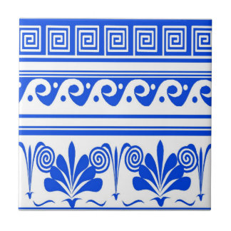 Blue Dutch Waves Flowers Ceramic Tile