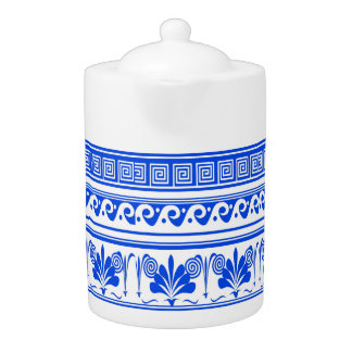 Blue Dutch Waves Flowers Ivy Teapot