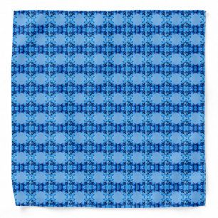 Blue Dye Heart Bandana