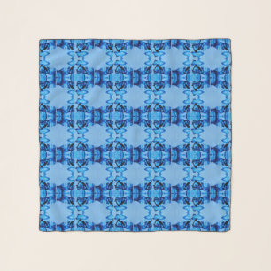 Blue Dye Heart Scarf