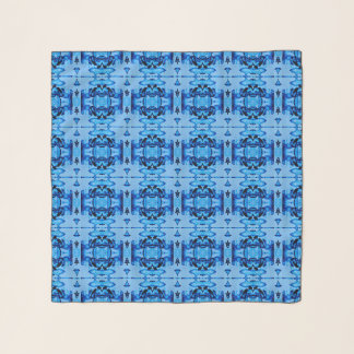 Blue Dye Heart Scarf