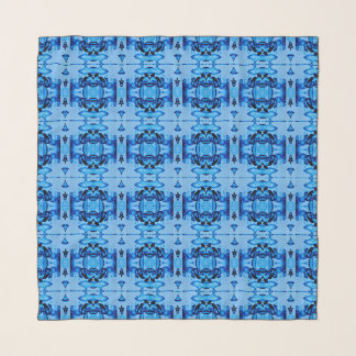 Blue Dye Heart Scarf