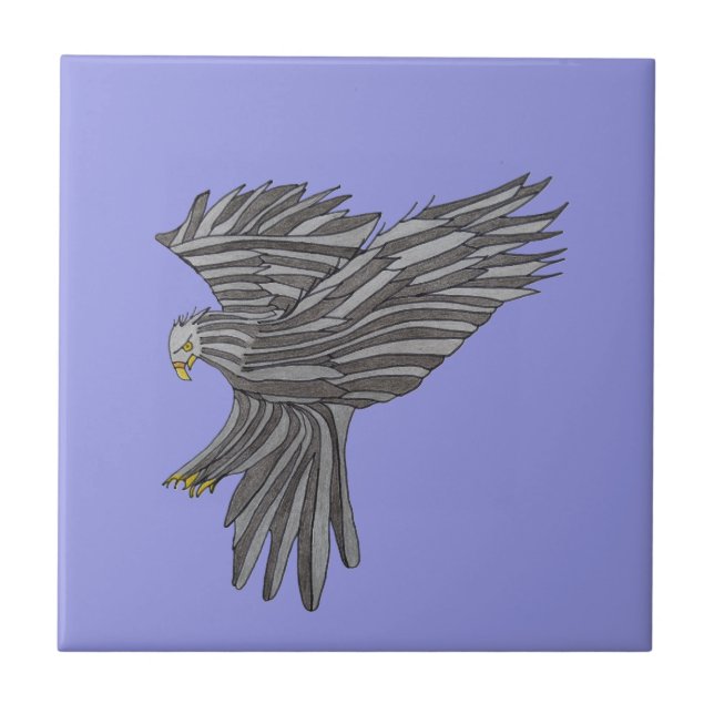 Blue Eagle Ceramic Tile (Front)