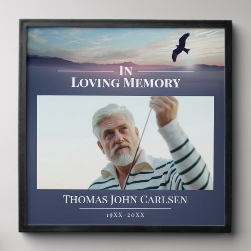 Blue Eagle Over Mountains In Loving Memory Photo Photo Tiles