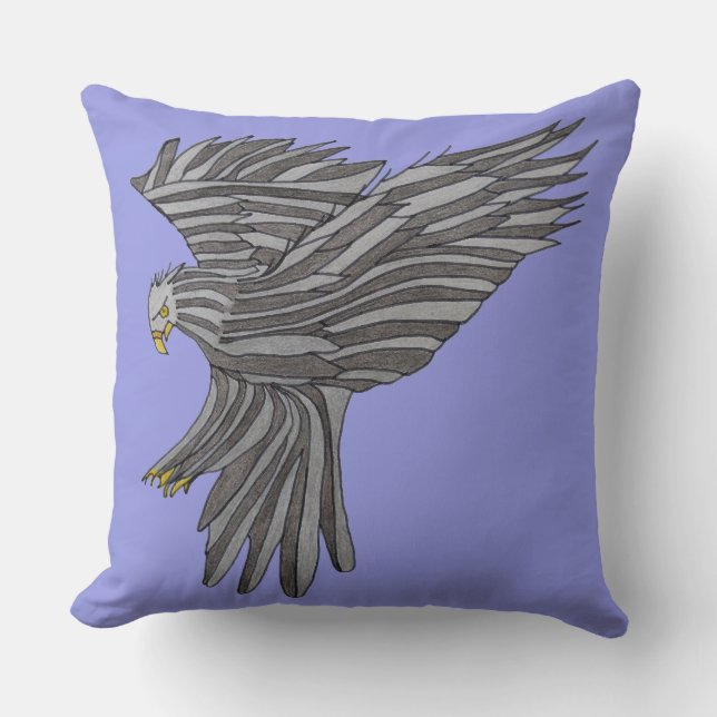 Blue Eagle Pillow (Front)