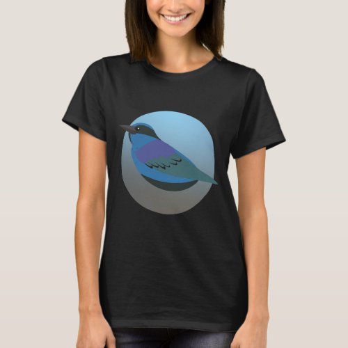 Blue_eared Starling Bird Lab T_Shirt