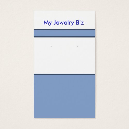 Blue Earring Cards Business Card