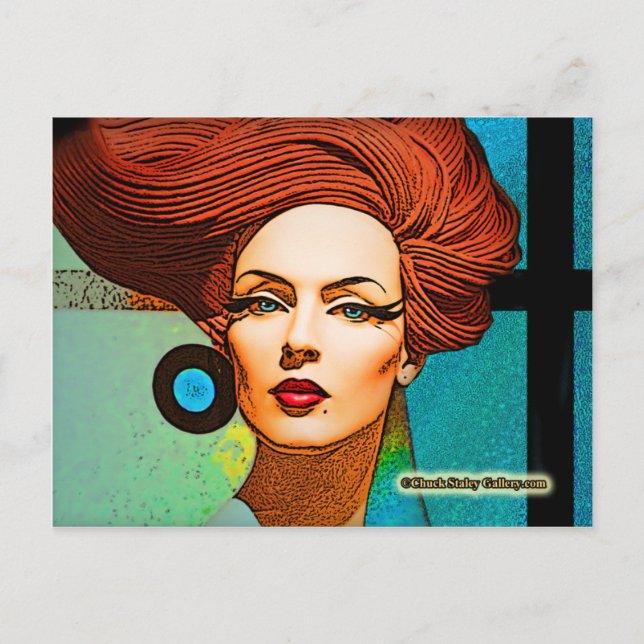 "Blue Earring" Postcard (Front)