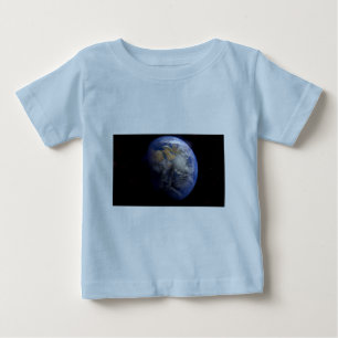 Blue Earth From Space Inspirational Baby T-Shirt