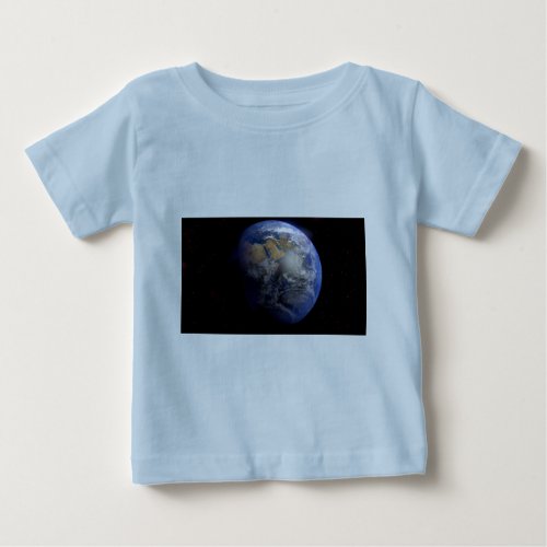 Blue Earth From Space  Inspirational Baby T_Shirt