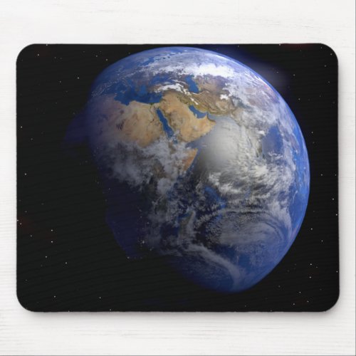 Blue Earth From Space  Inspirational Mouse Pad