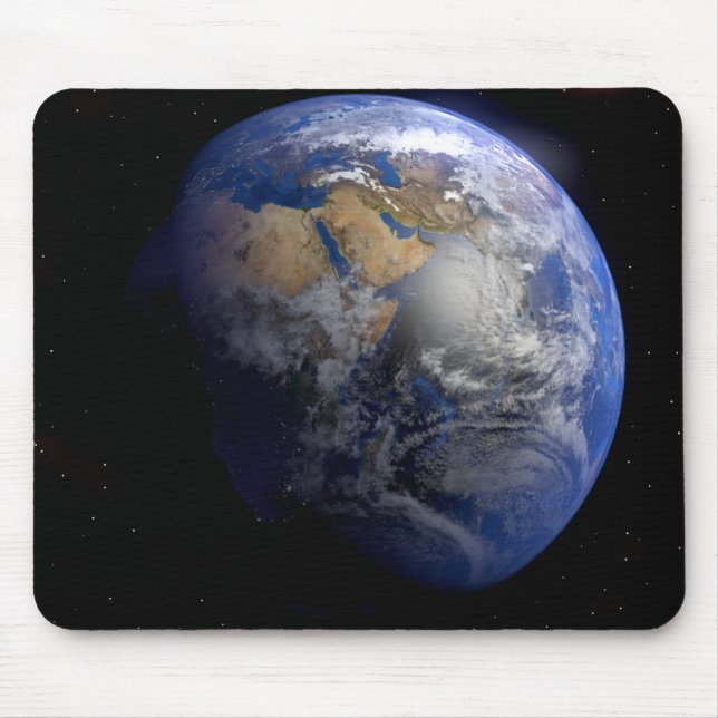 Blue Earth From Space  Inspirational Mouse Pad (Front)