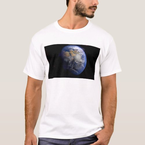 Blue Earth From Space  Inspirational T_Shirt