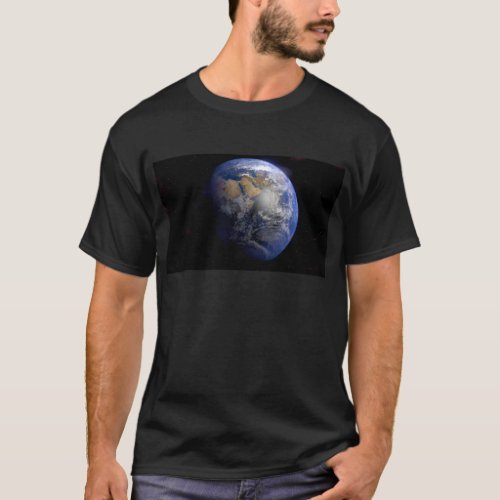 Blue Earth From Space  Inspirational T_Shirt