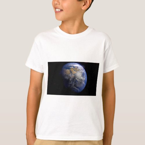 Blue Earth From Space  Inspirational T_Shirt
