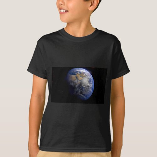 Blue Earth From Space  Inspirational T_Shirt