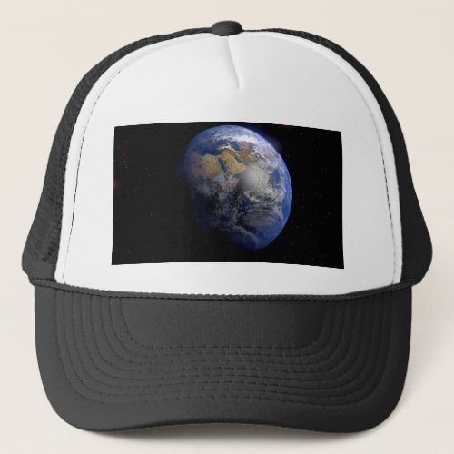 Blue Earth From Space  Inspirational Trucker Hat