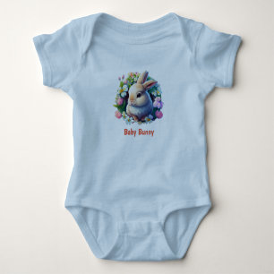 Blue Easter Baby Bodysuit for boys