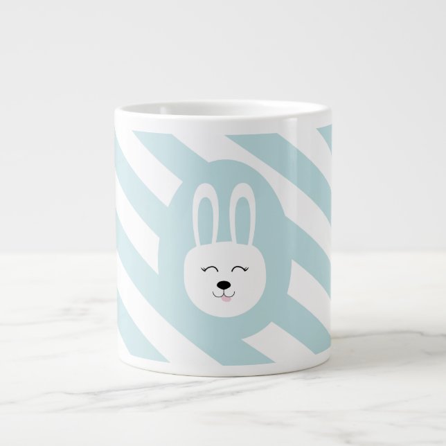Blue Easter Egg Giant Coffee Mug (Front)