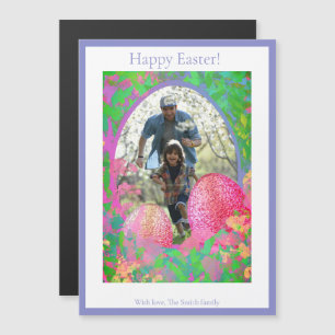 Blue Easter Egg Hunt Magnetic Card