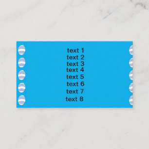Blue Easter Eggs Pattern  Business Card