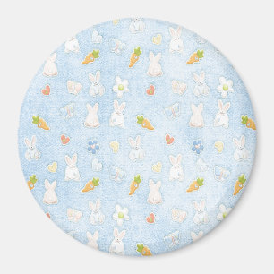 Blue Easter Pattern Magnet