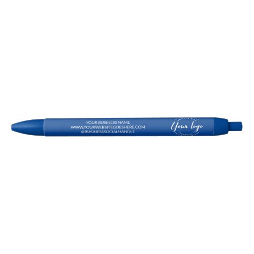 Blue Easy_to_use template Your logo Business Blue Ink Pen