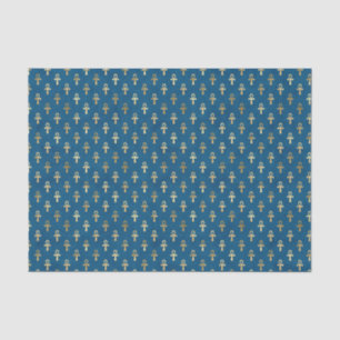 Blue Egyptian Ankh Tissue Paper   Unique Wrapping 