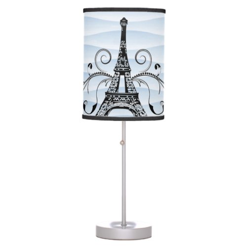 Blue Eiffel Tower Flourish Lamp