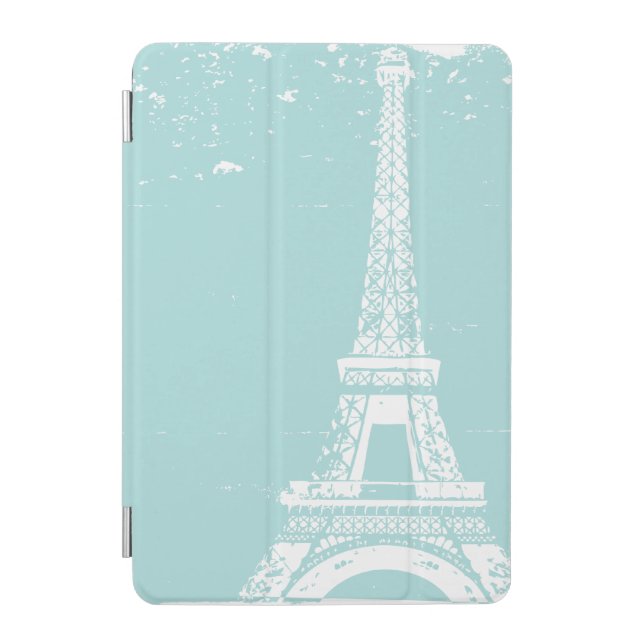 Blue Eiffel Tower iPad Mini Case (Front)