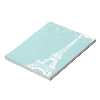 Blue Eiffel Tower Notepads by EnduringMoments at Zazzle