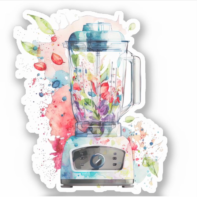 Blue Electric Blender Sticker (Front)