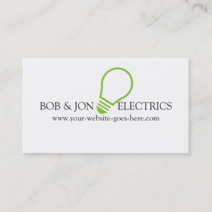 Blue Electric, Electrician Business Card