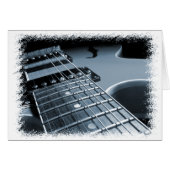 Blue Electric Guitar Close-up (Front Horizontal)