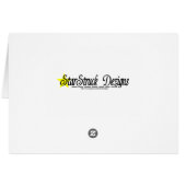 Blue Electric Guitars, Drums & Speakers Cards (Back Horizontal)