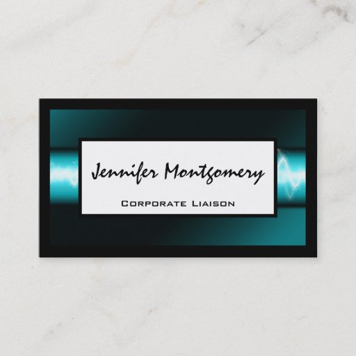 Customizable Blue Electric Modern Professional Business Card Business Card Templates