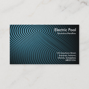 Blue Electric Pool 01 Business Card