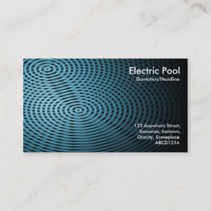 Blue Electric Pool 02 Business Card