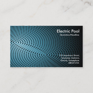 Blue Electric Pool 03 Business Card