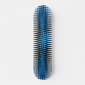 Blue electric skateboard deck