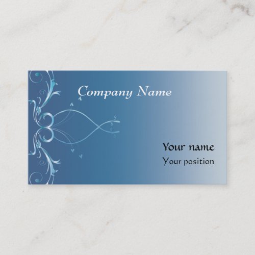 Blue Elegant Business Cards
