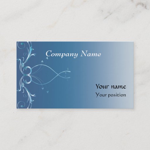 Customizable Blue Elegant Business Cards