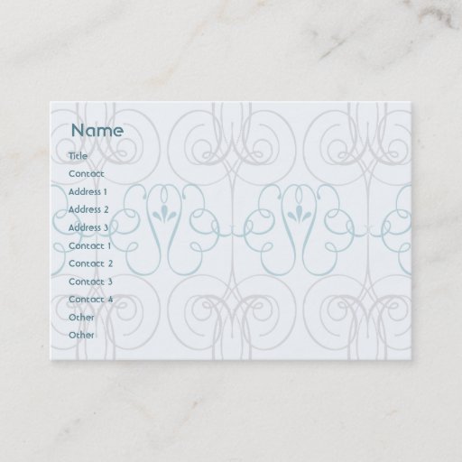 Customizable Blue Elegant - Chubby Business Card