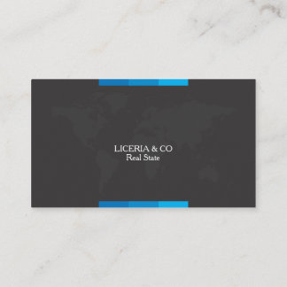Blue elegant corporate business card